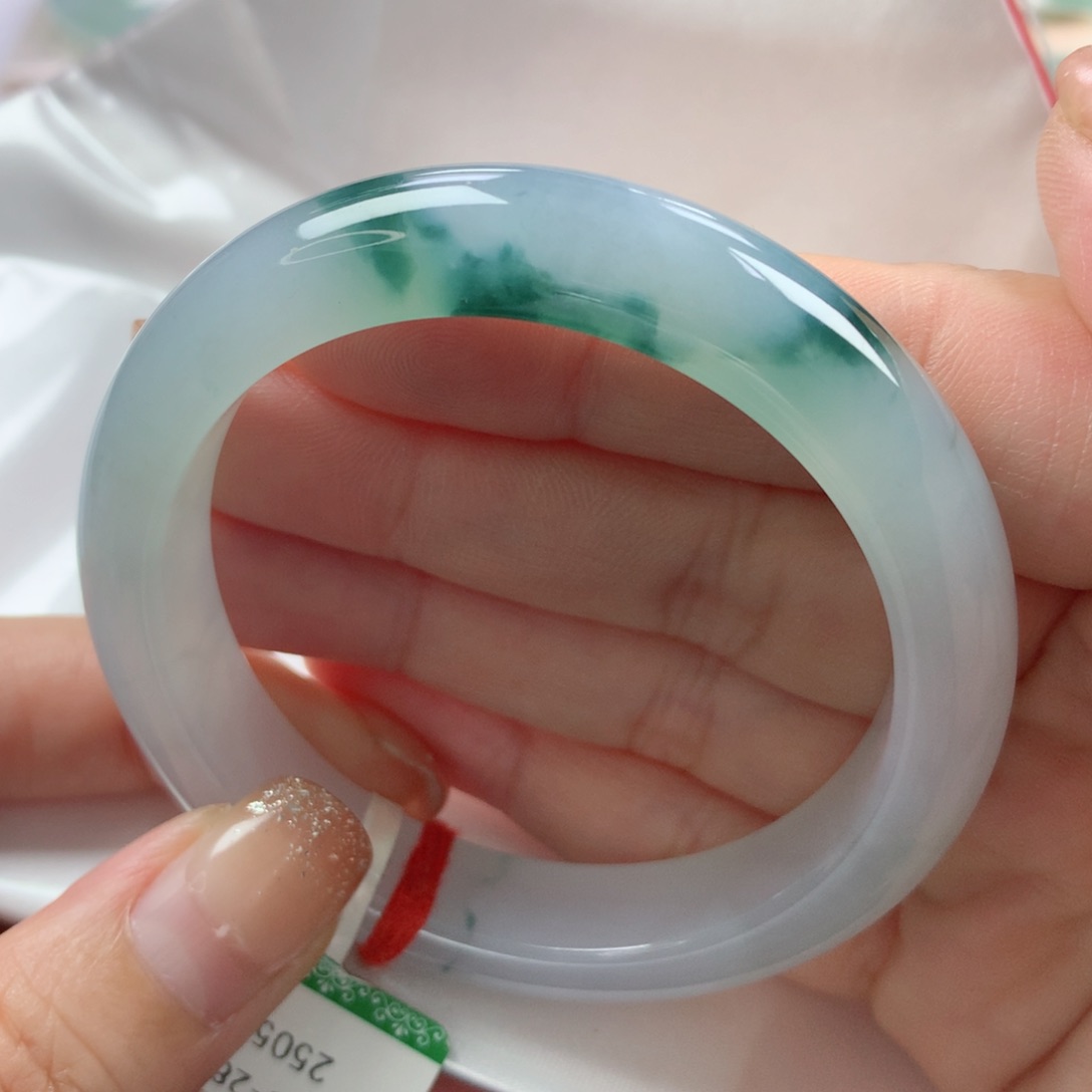 未镶嵌手镯翡翠缅甸天然翡翠53圈