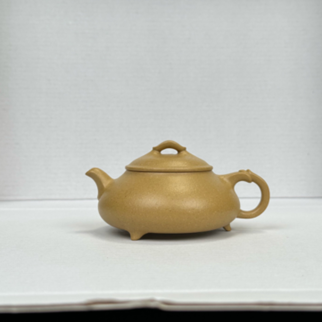 侯峰制 大水潭梨皮本绿 简瓢