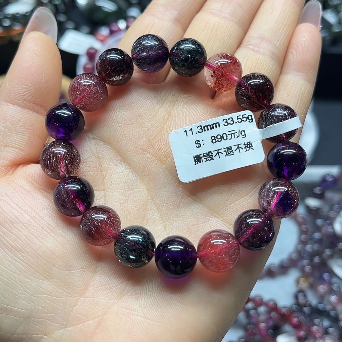 水晶手链未镶嵌天然水晶