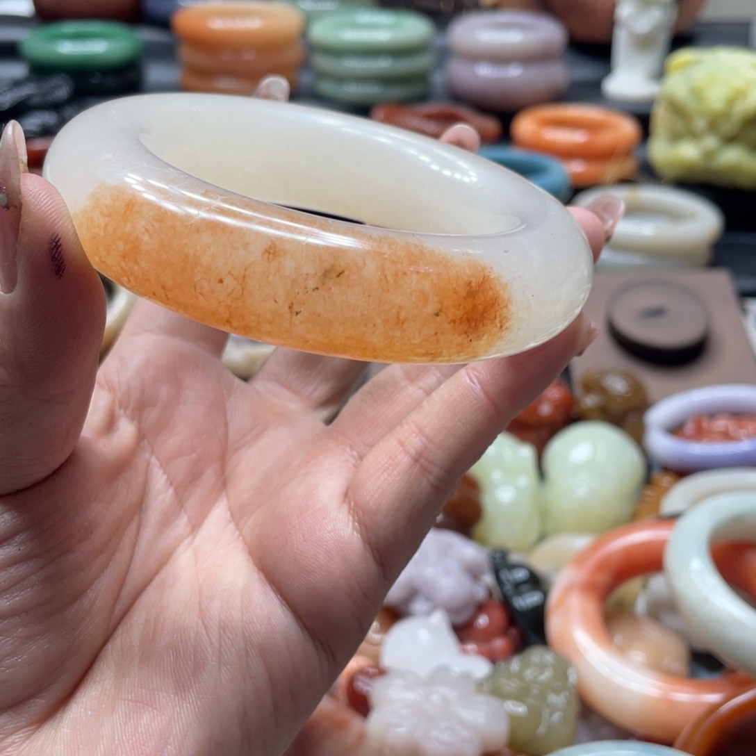 石英质玉手镯合金蜜**笑