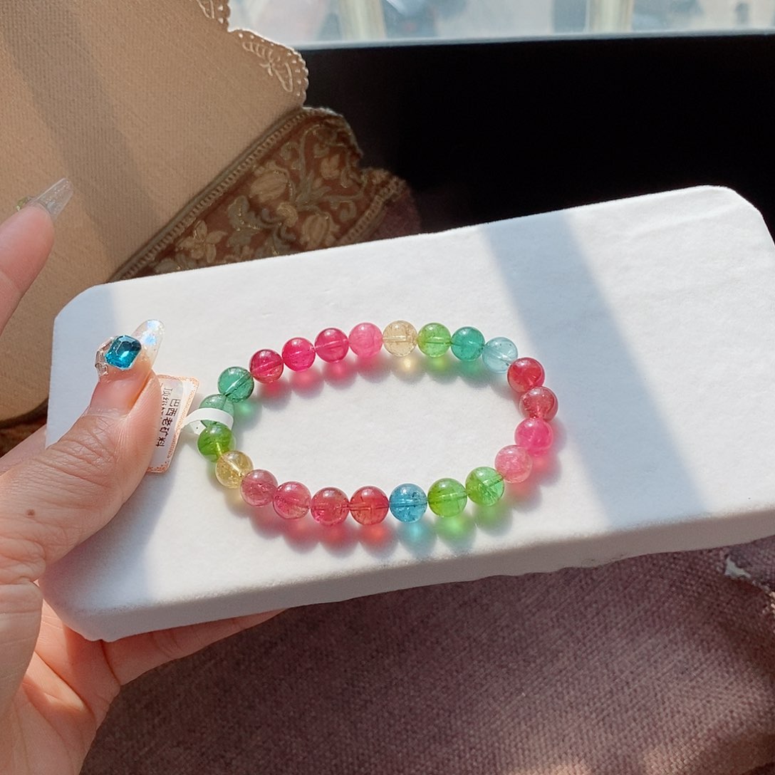 碧玺手链未镶嵌8mm左右