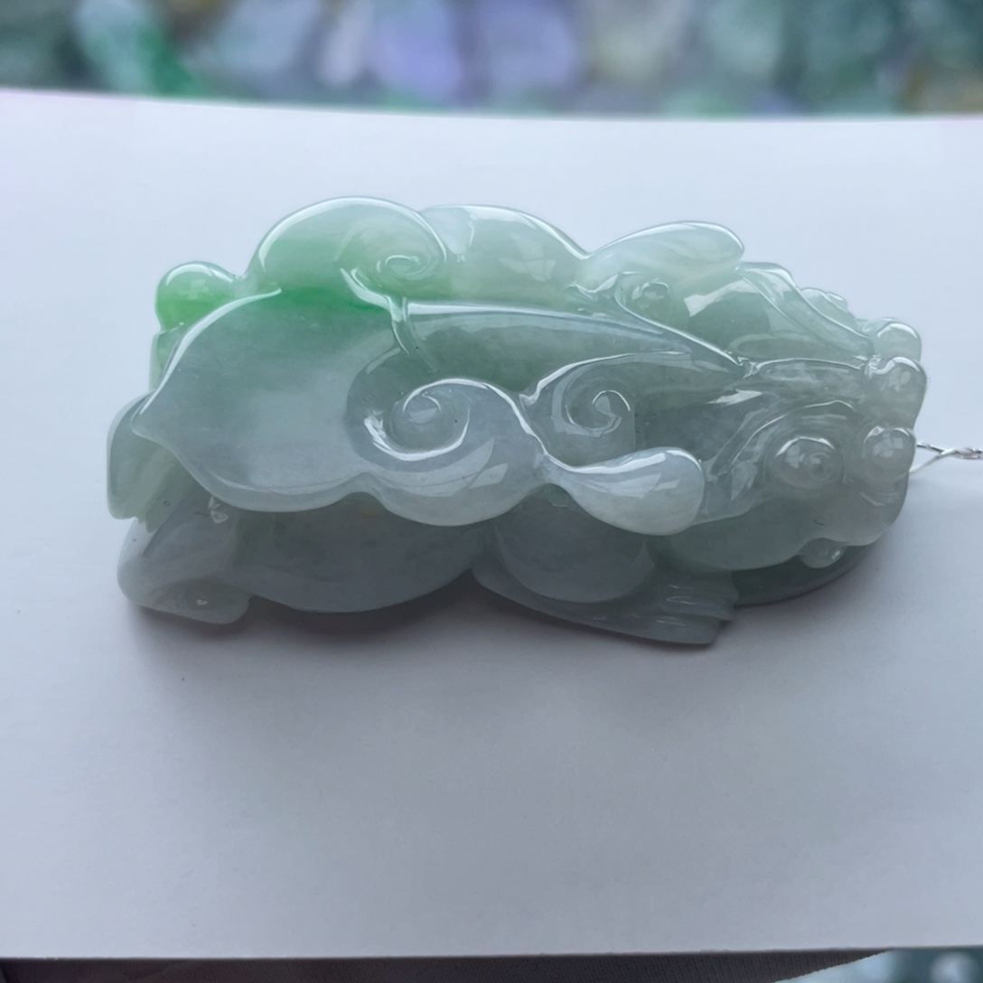 翡翠颈饰未镶嵌貔貅