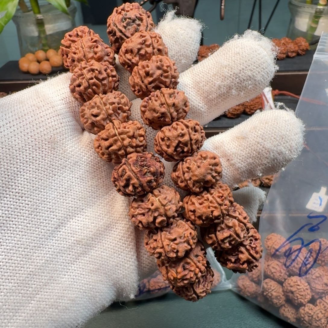 金刚菩提手串17天然纽扣（扇面）