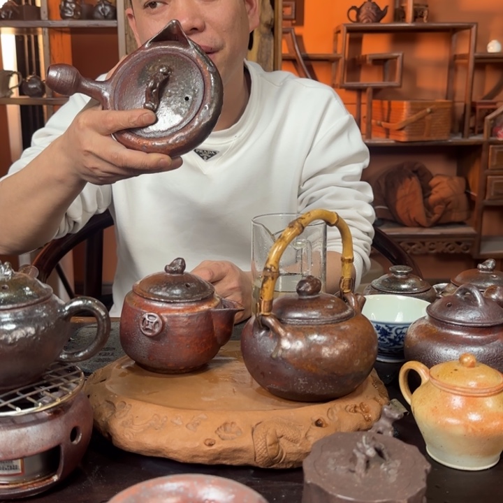 紫砂柴烧测吧煮水