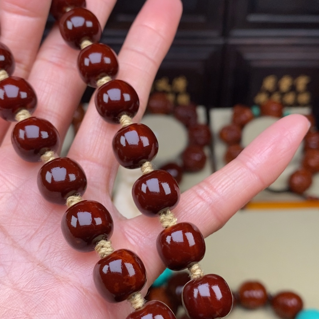 心***运橄榄核吊坠老型手持