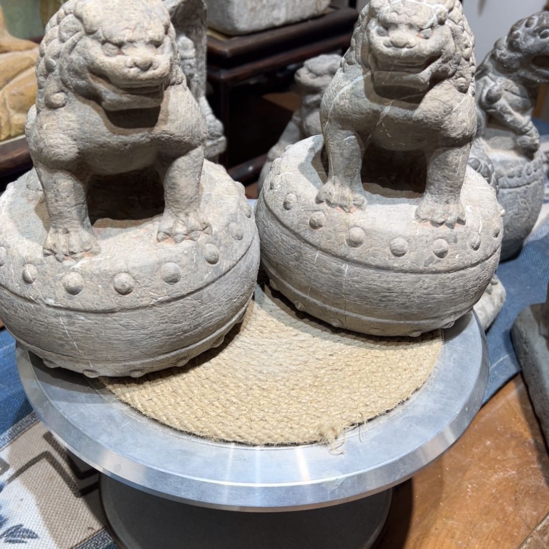 青石狮子做工精细精致