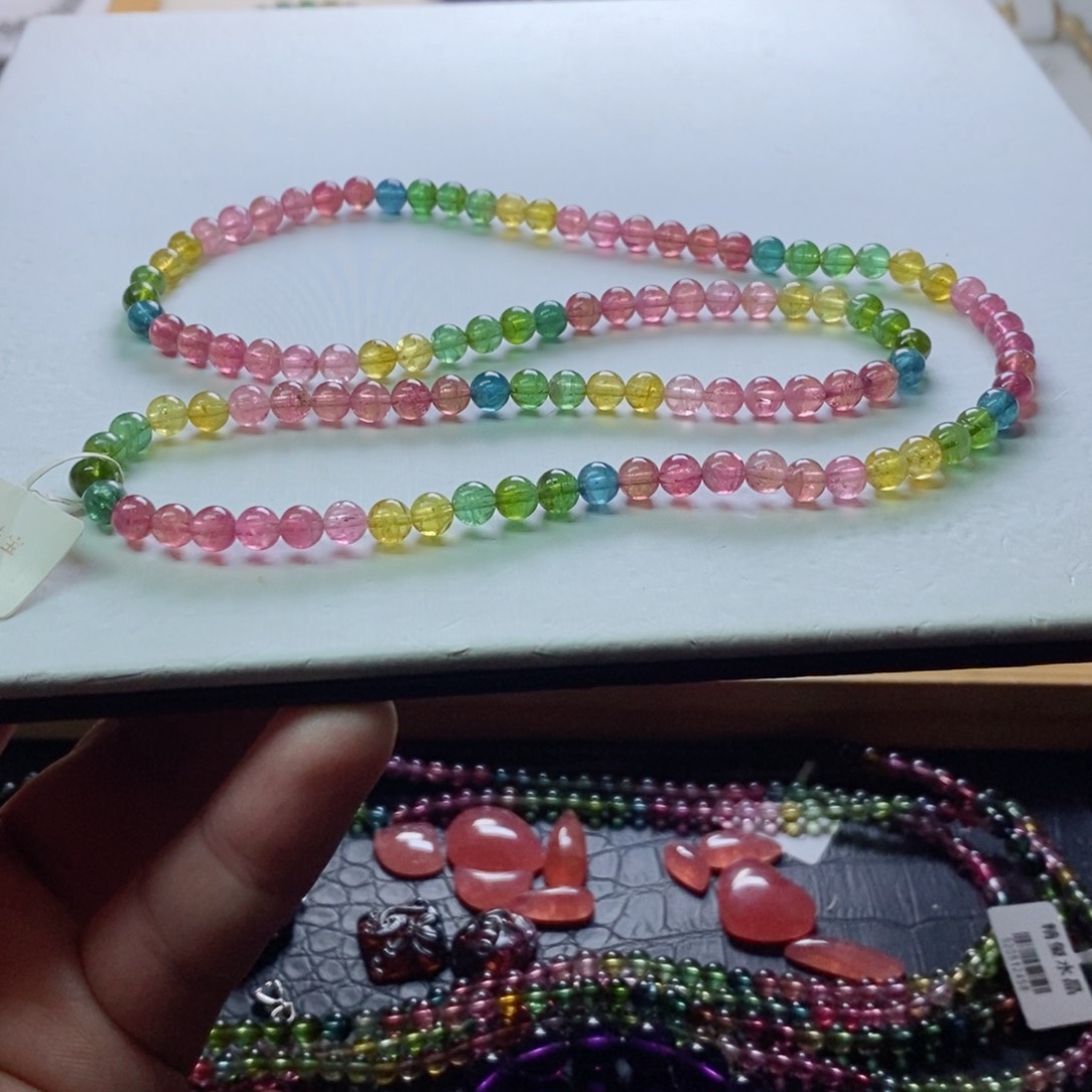 碧玺碧玺手链未镶嵌