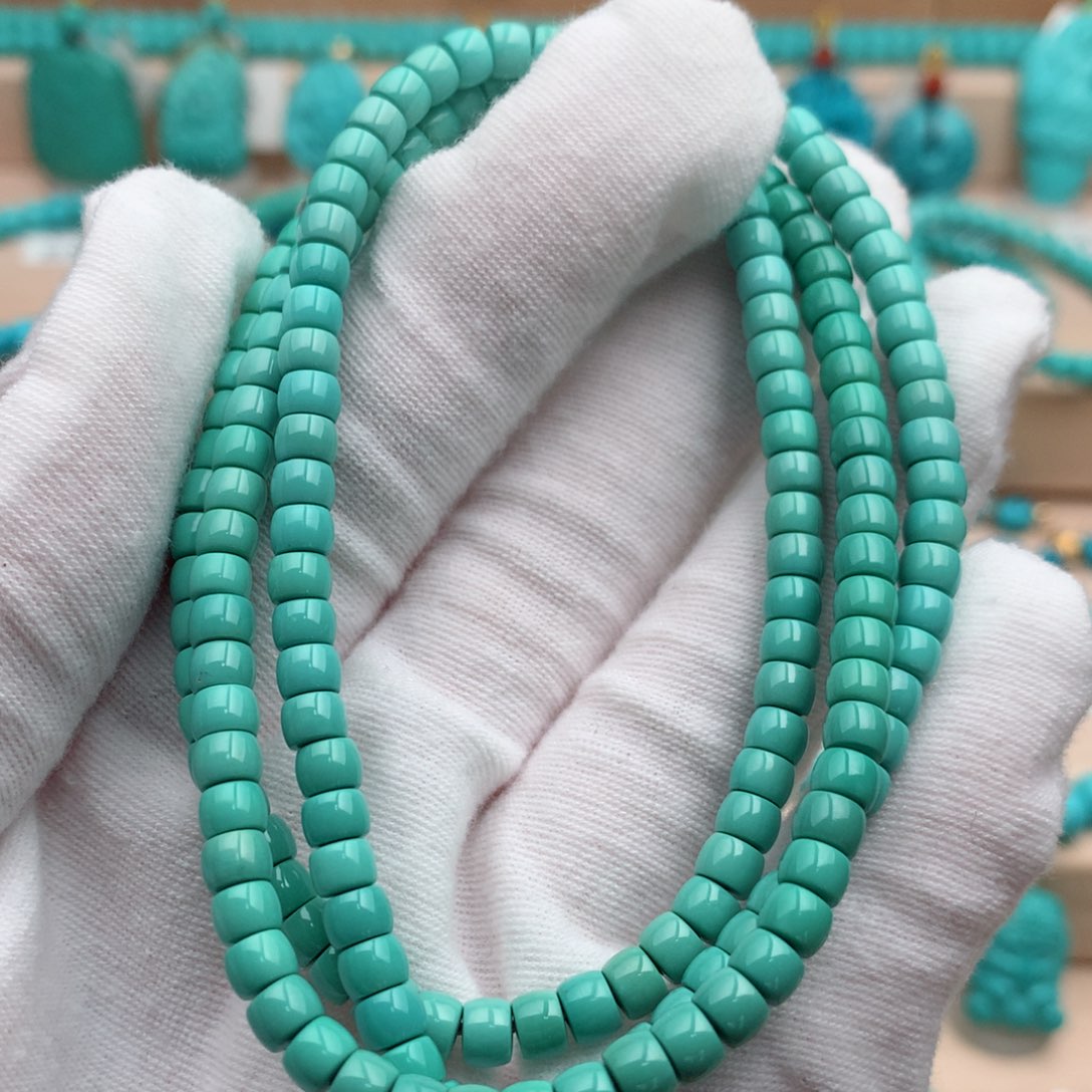 绿松石未镶嵌珠宝奇石4.7mm