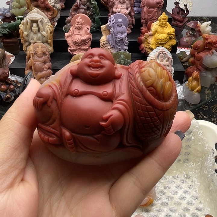 石英质玉未镶嵌手把件