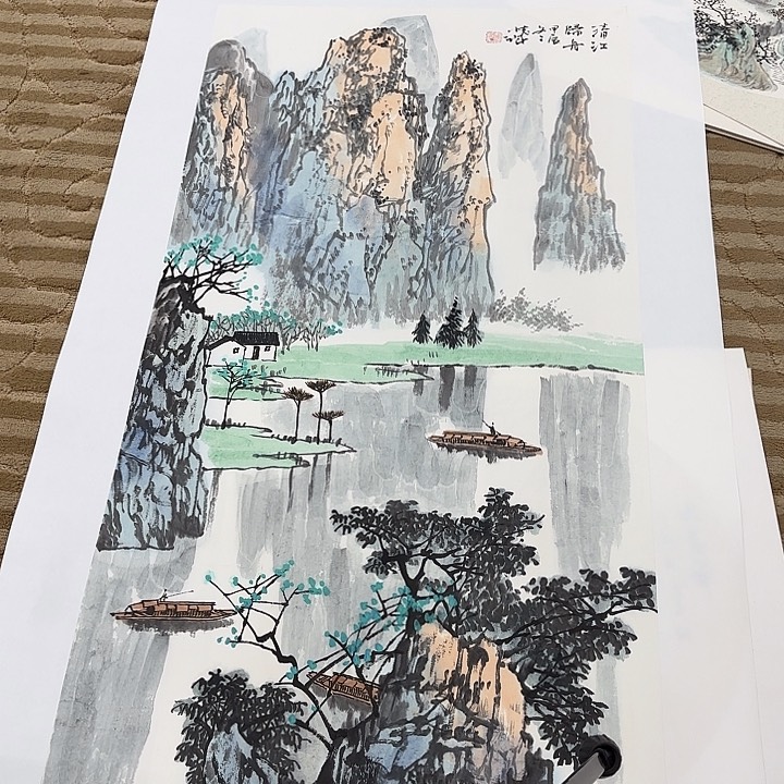 国画用****7花鸟的翅膀和翅膀是一样