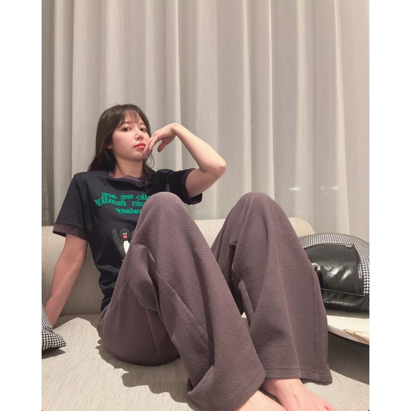（直播）BETTERJOELAY-【不知名浪漫】时尚宽松休闲裤复古百搭WL9653 