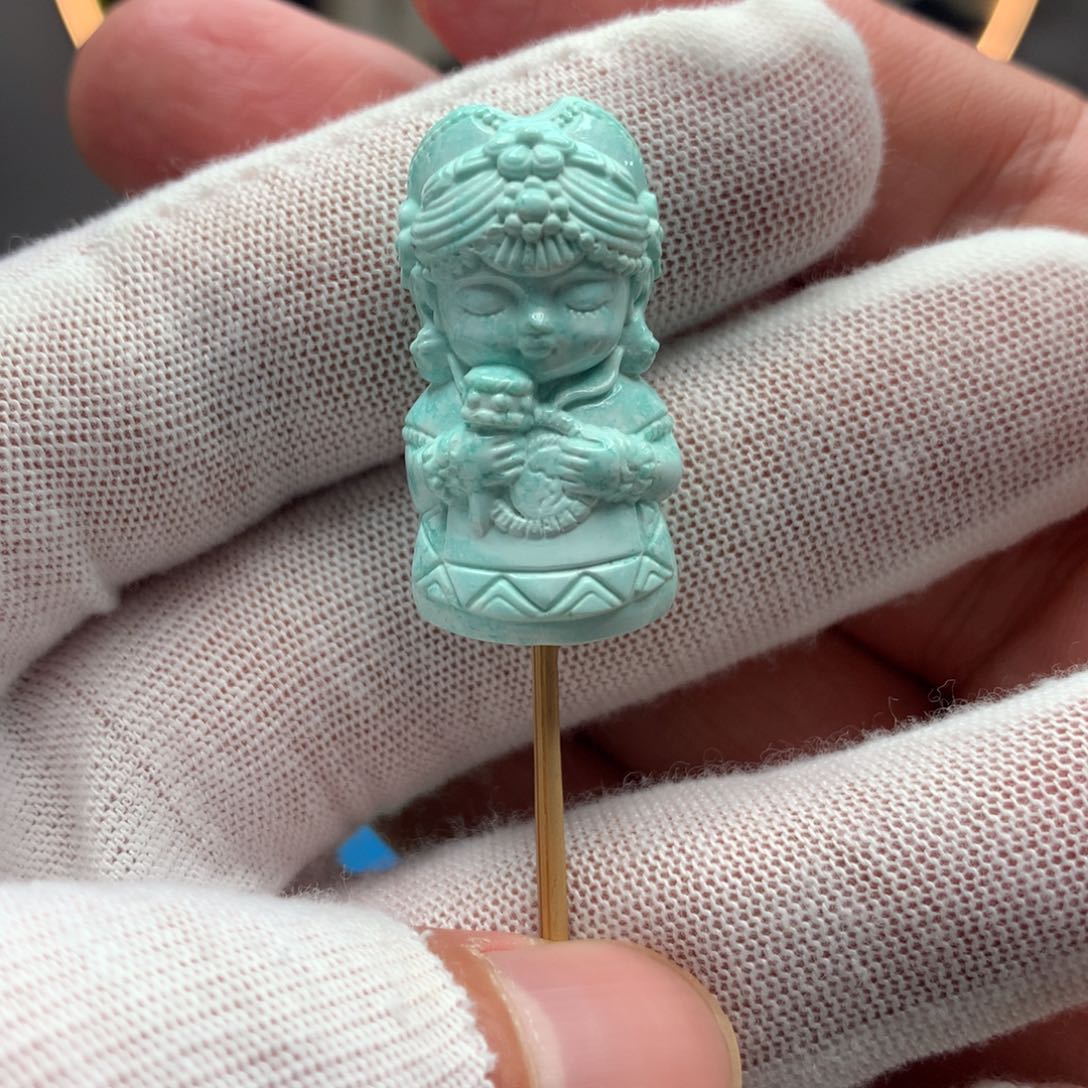 绿松石挂件未镶嵌