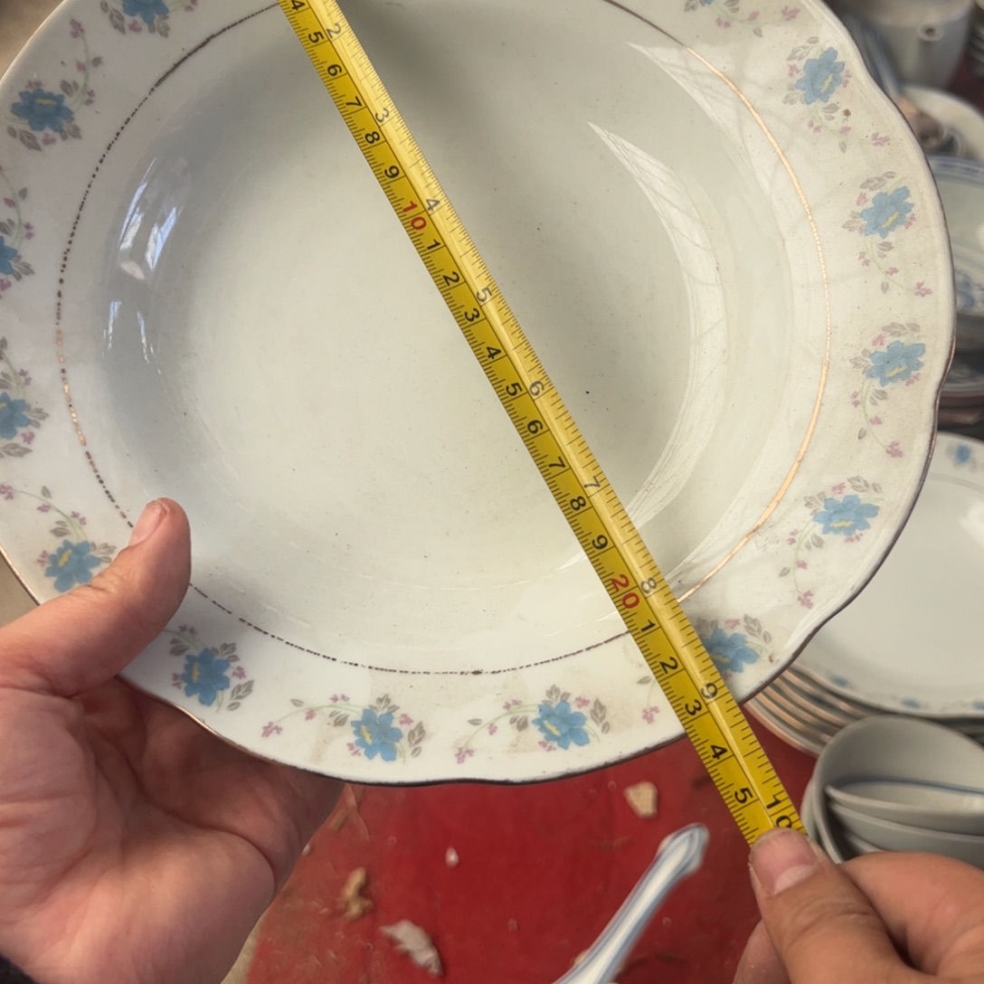 瓷片23厘米小兰花深