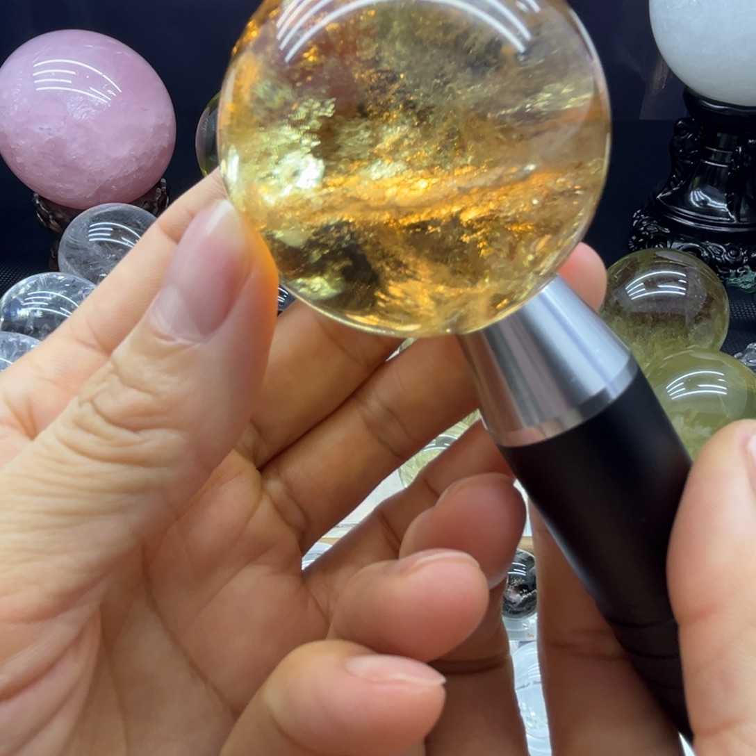 珠宝半成品水晶未镶嵌4.9公分