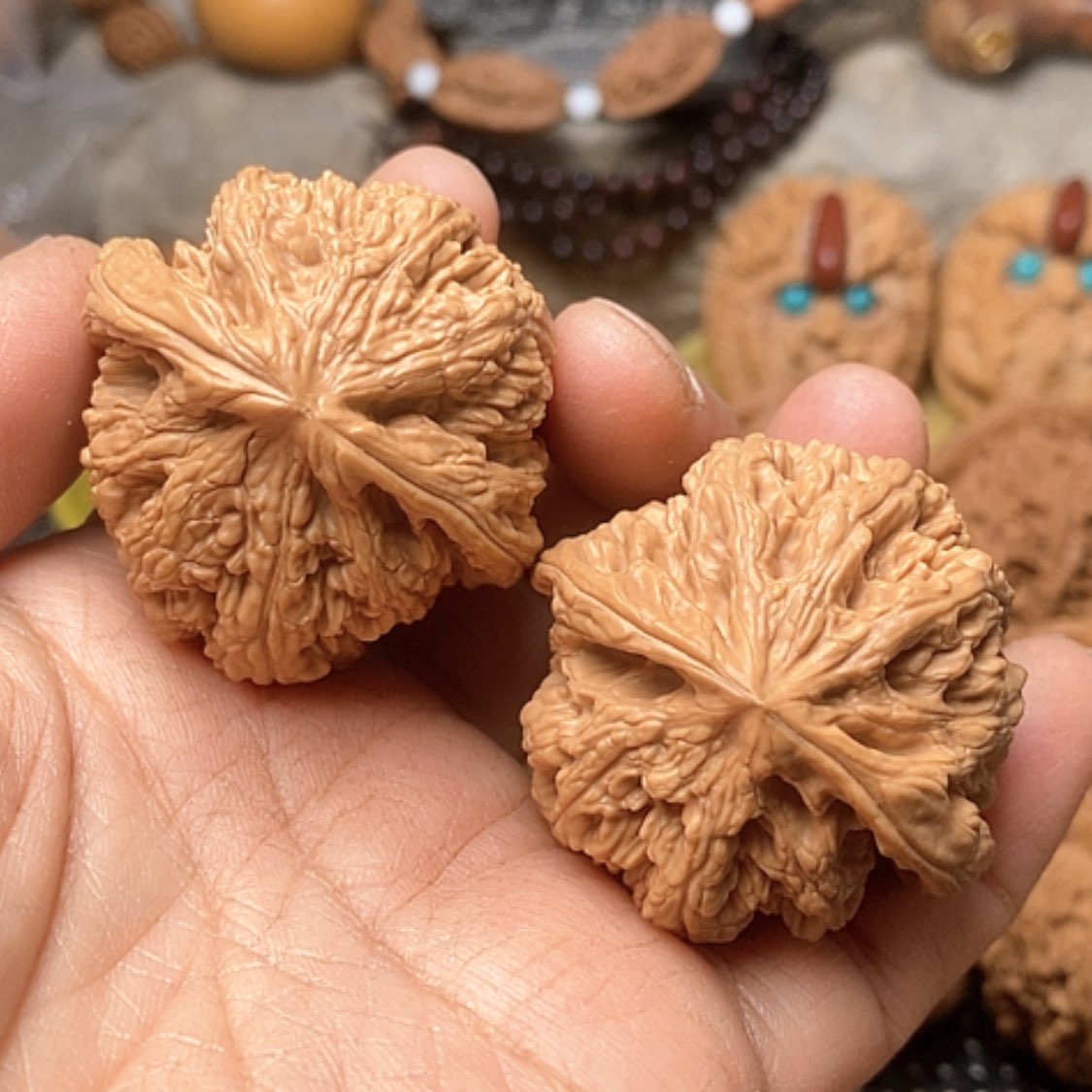 【闪购商品】文玩核桃把件42粗筋