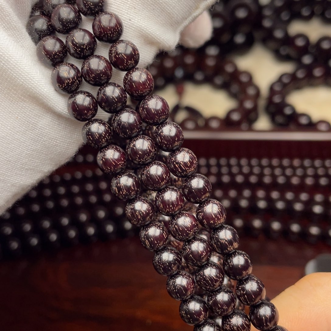 檀香紫檀（小叶紫檀）0.6爆满金星