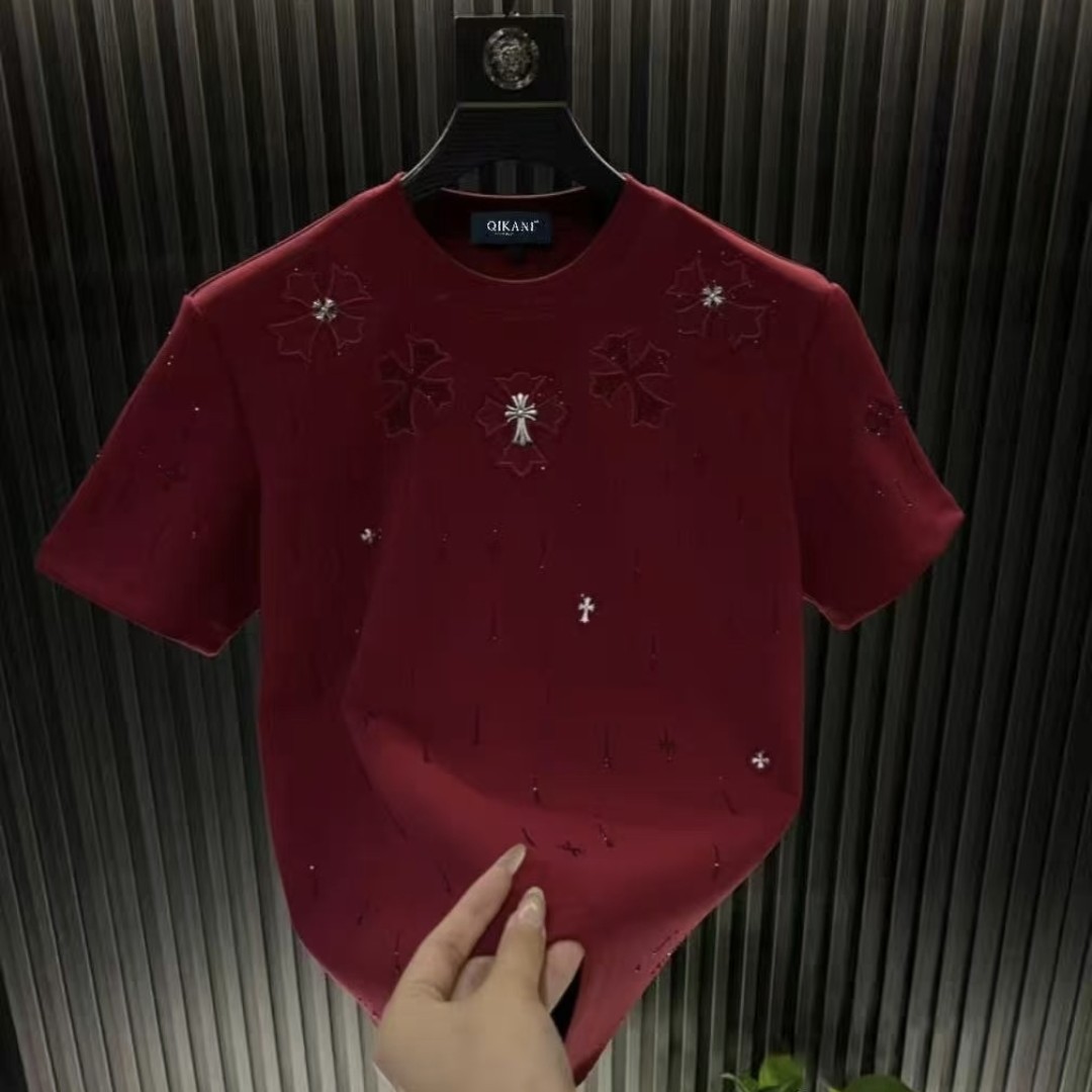 加厚短袖男士轻奢百搭66028