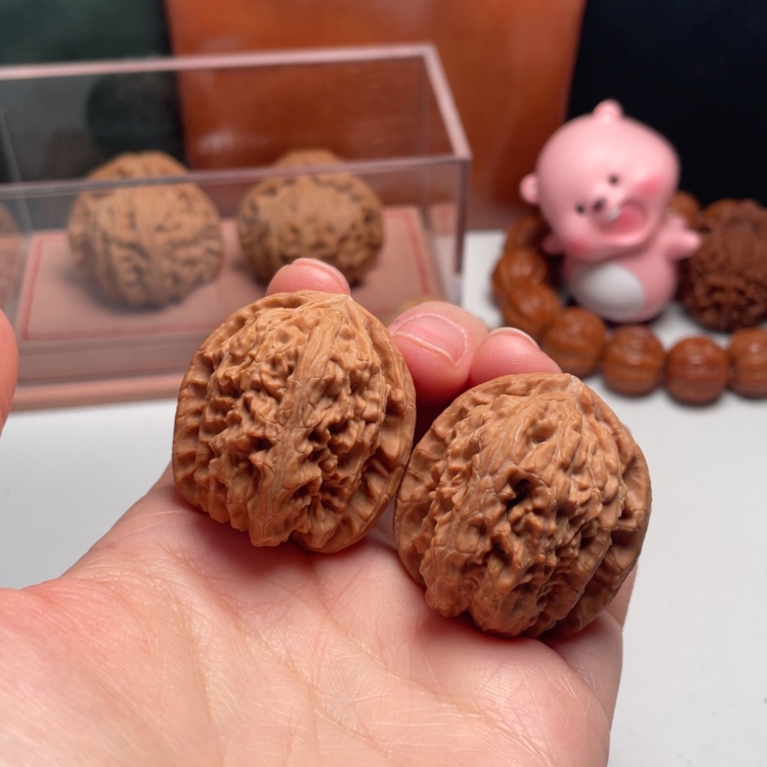 吊坠文玩核桃白狮子