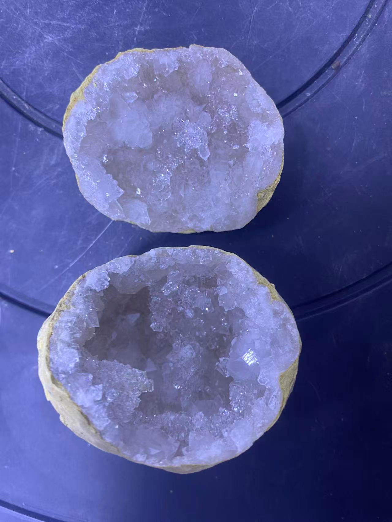 天然白水晶聚宝盆