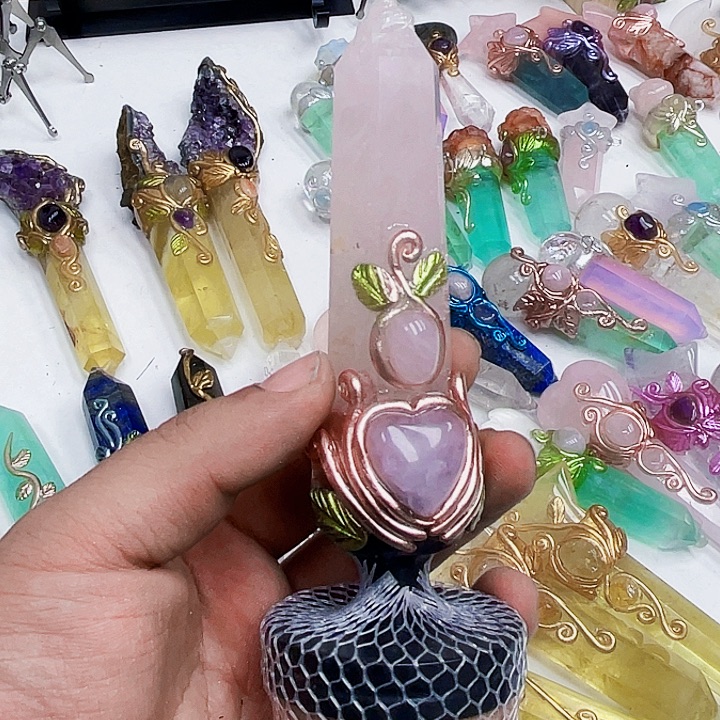 洁***n未镶嵌摆件紫晶水晶