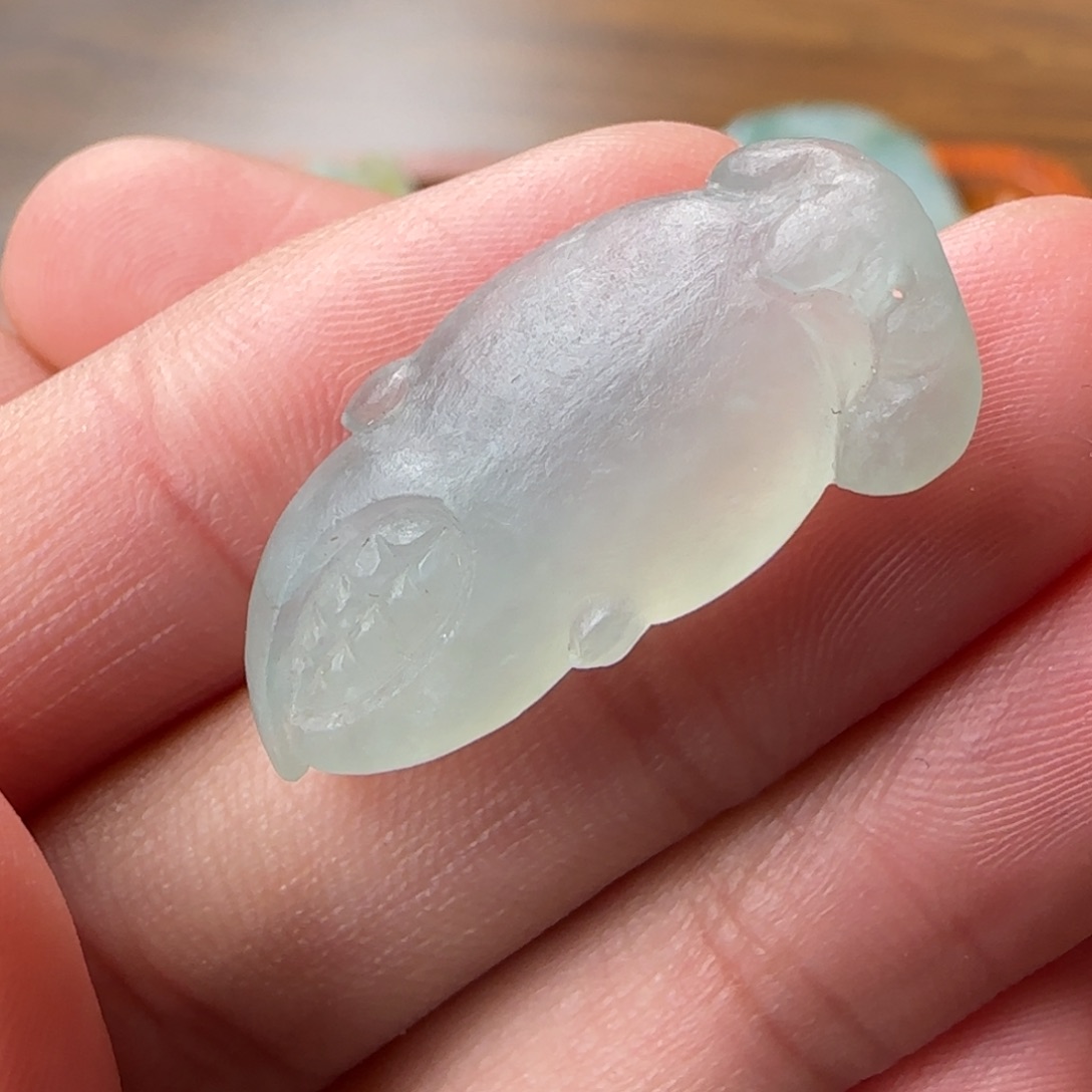 定制翡翠未镶嵌蟹钳