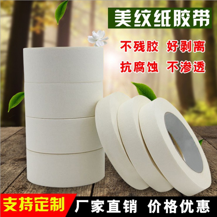 美纹纸胶带墙面无痕结婚婚房布置不沾墙皮装饰双面胶胶点固定挂钩