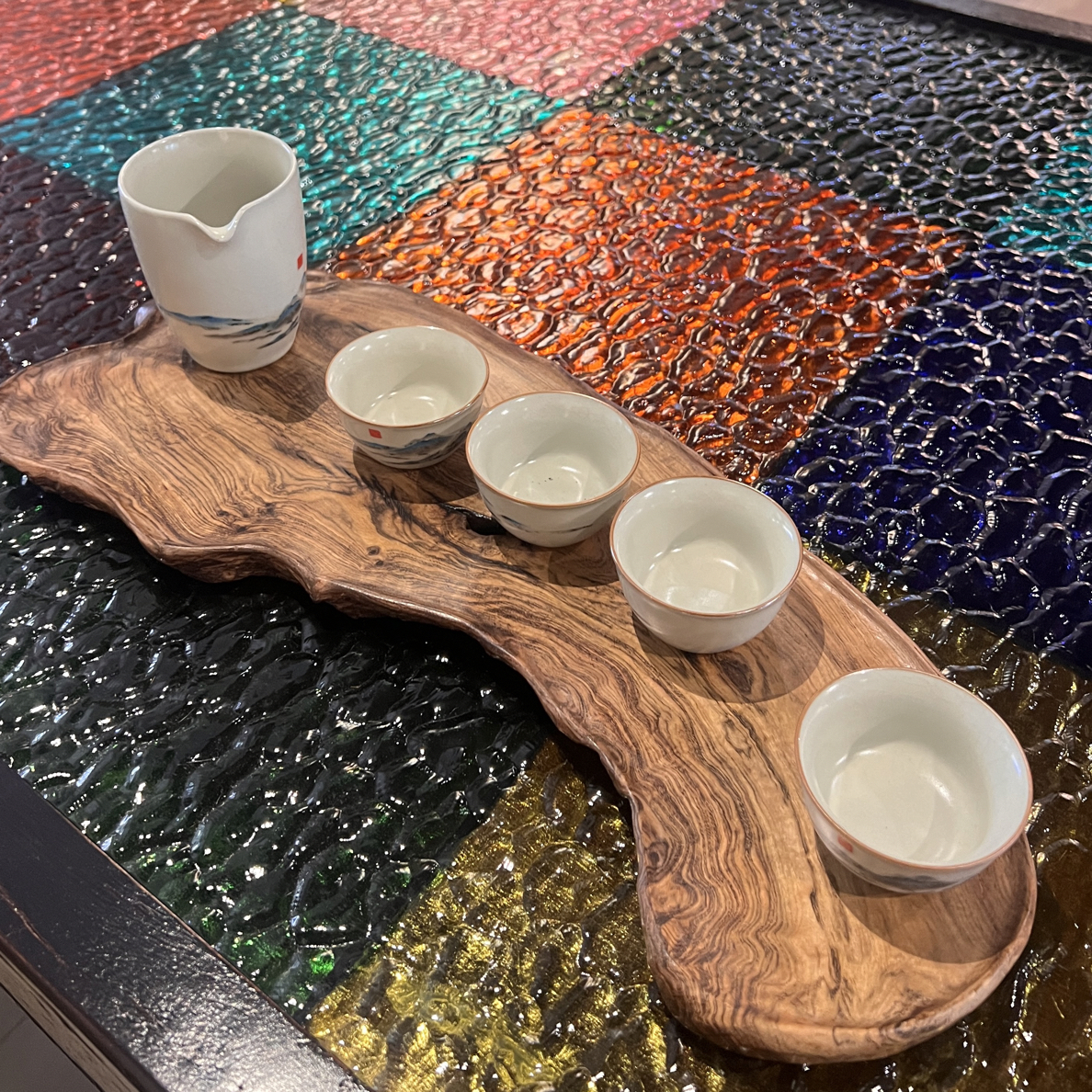 侘寂创意手工居家茶盘干泡底座摆件