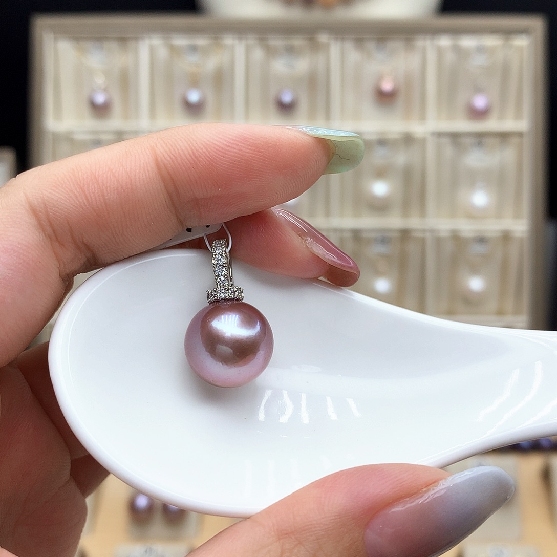 颈饰合金淡水珍珠