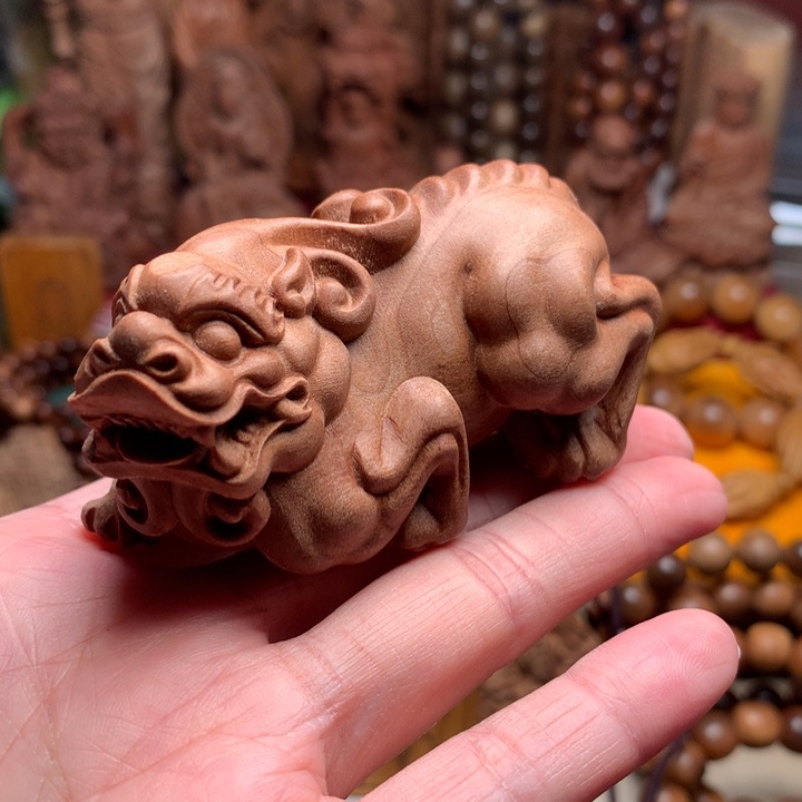 檀香木把件老山檀貔貅