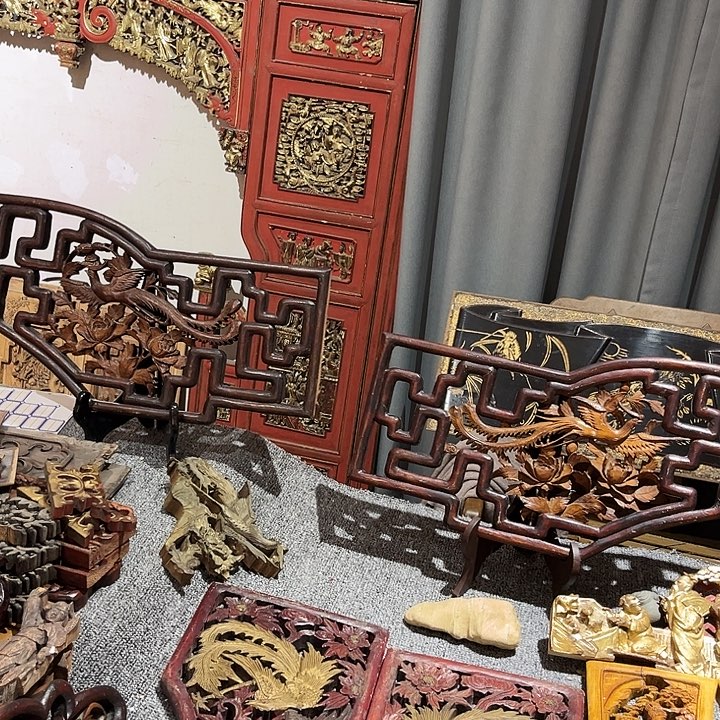 陳***四陶瓷古色古香精品木雕