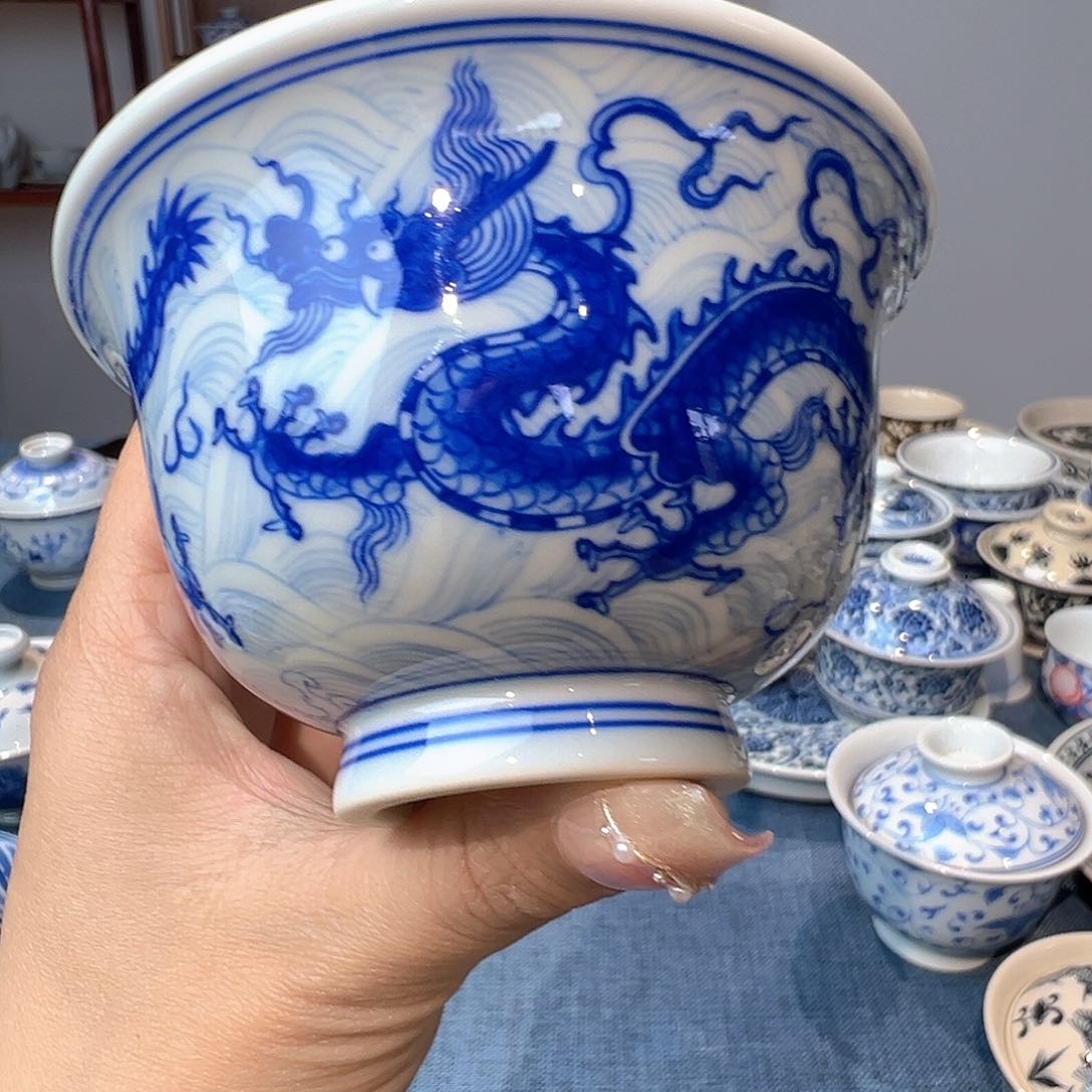 福利龙纹手工手绘也手杯