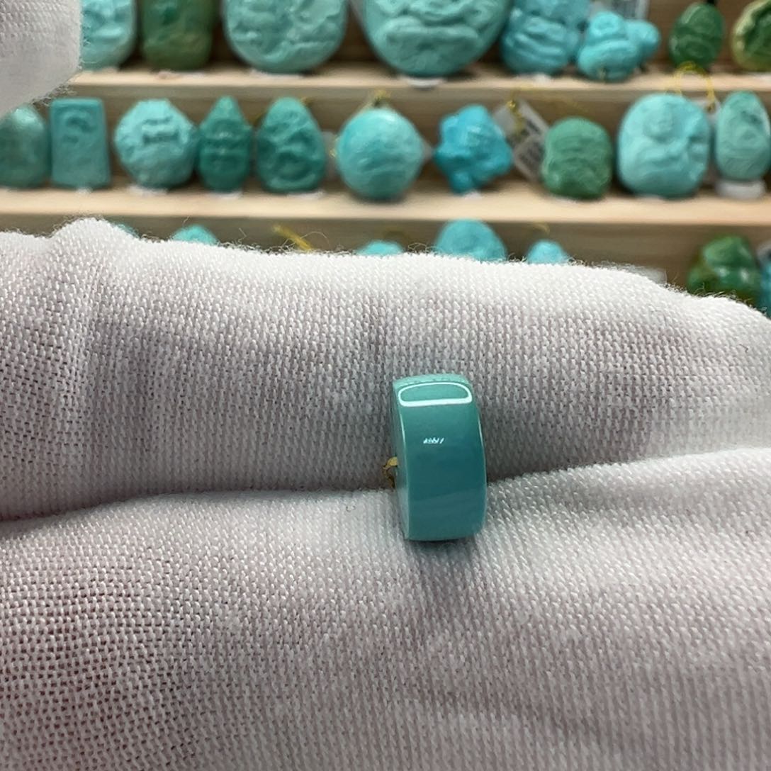 未镶嵌绿松石直切珠 9.5x4.5mm