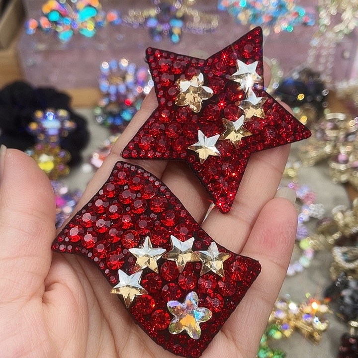铁合金皮质红旗边夹
