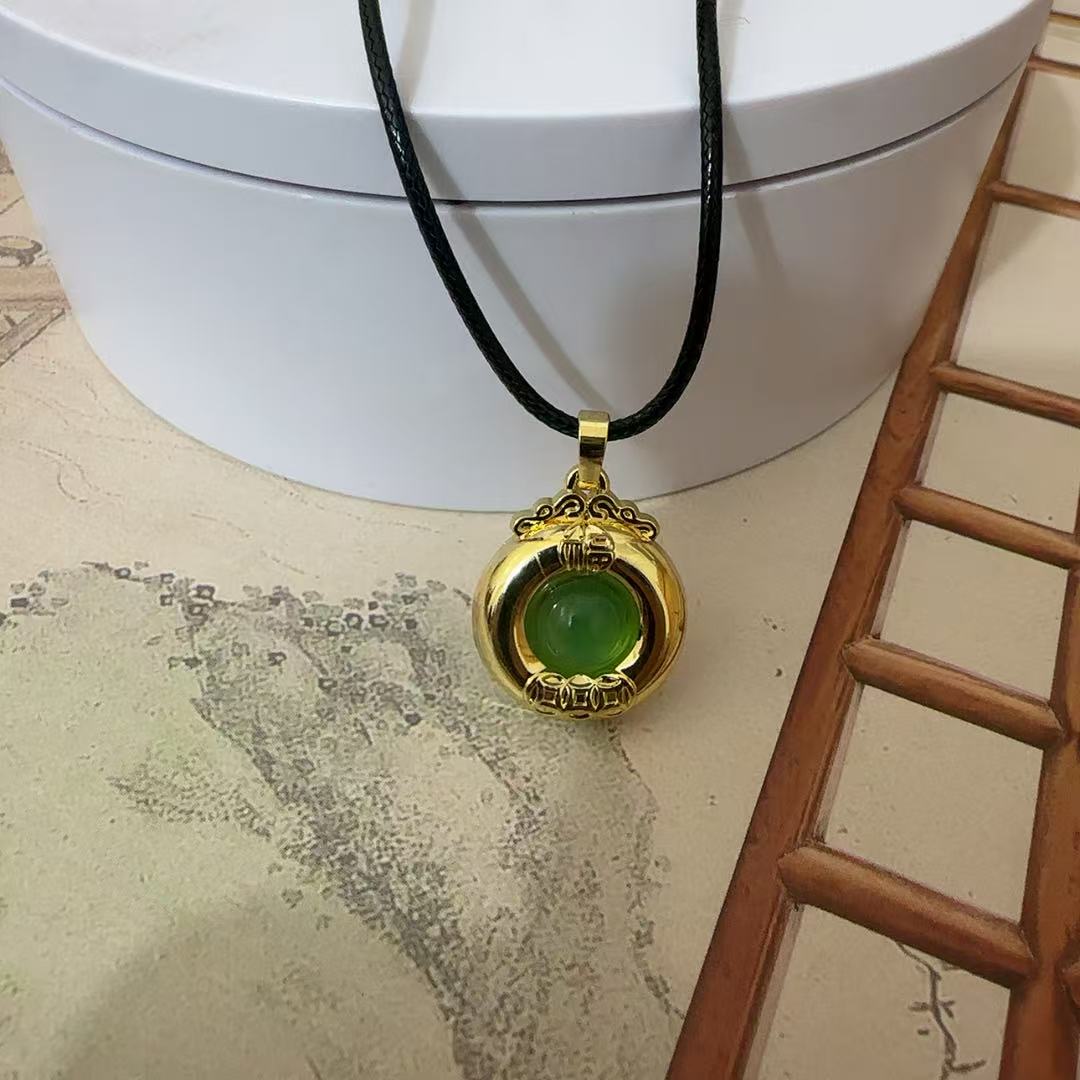 558-玛瑙财源滚滚红吊坠-镶嵌（多样性发货发一）(ZF)