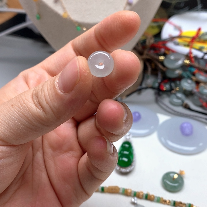 小***婷翡翠未镶嵌颈饰翡翠葫芦戒指危