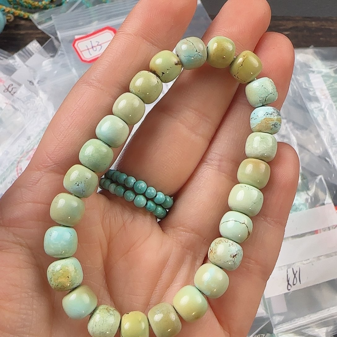 绿松石珠宝半成品未镶嵌