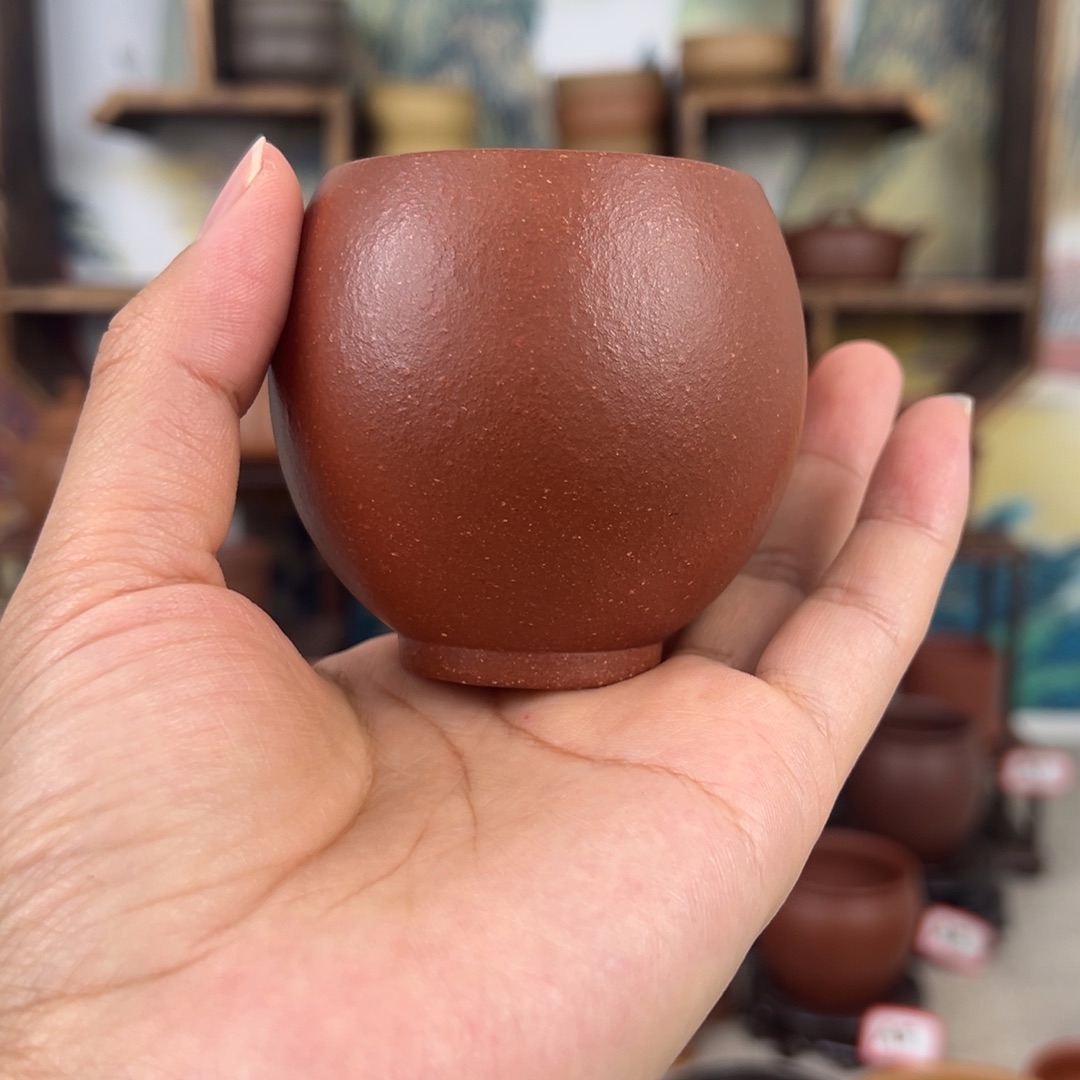 紫砂茶杯拙器甄选，纯原本矿。