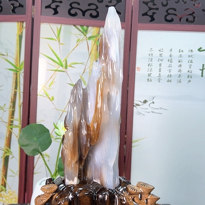 硅化玉（树化玉）摆件未镶嵌