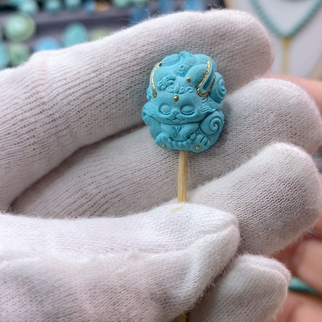 绿松石珠宝奇石未镶嵌