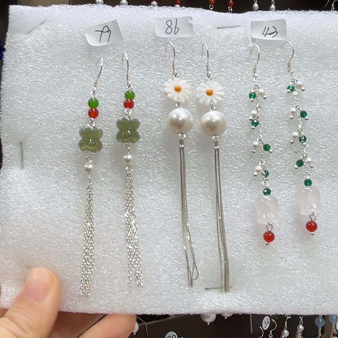 相***0925银博雅手作S925纯银耳饰