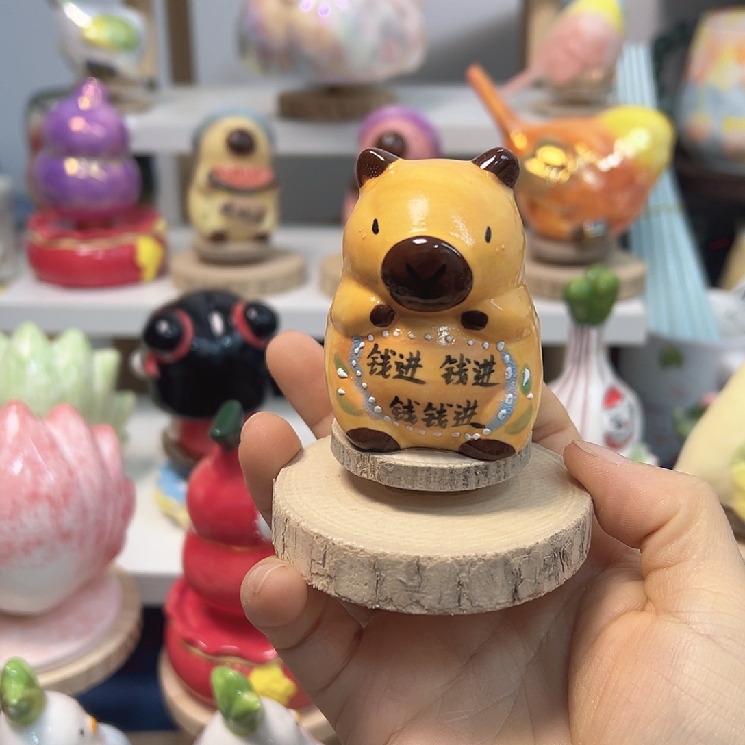 摆件陶手绘88888888