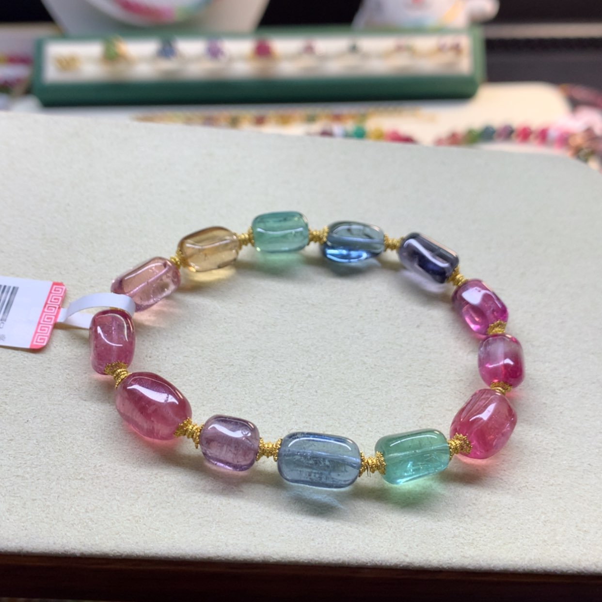 【闪购商品】碧玺手链未镶嵌原石手链