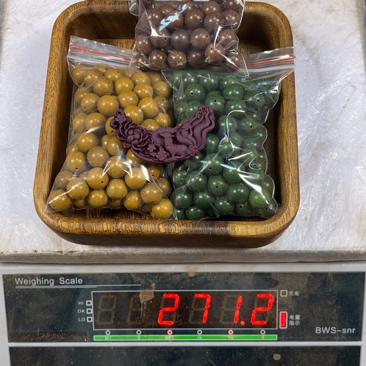 泥塑合香瑕疵珠拼凤九牌27