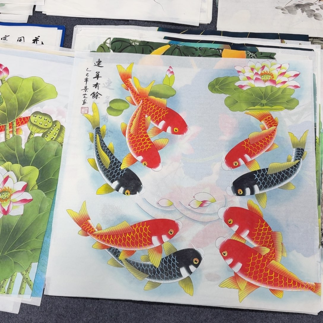 国画68×68工笔画画画