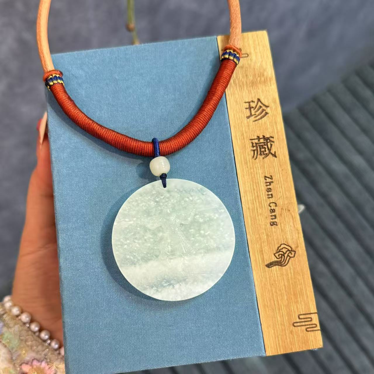 【大甜原创定制】天青冻平安扣挂坠大圣归来原创设计时尚百搭