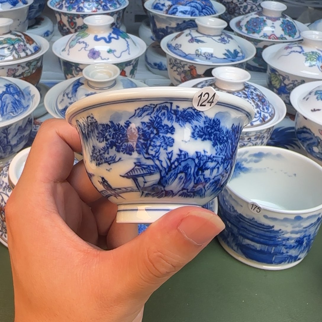 彦祖纯手工手绘茶具124