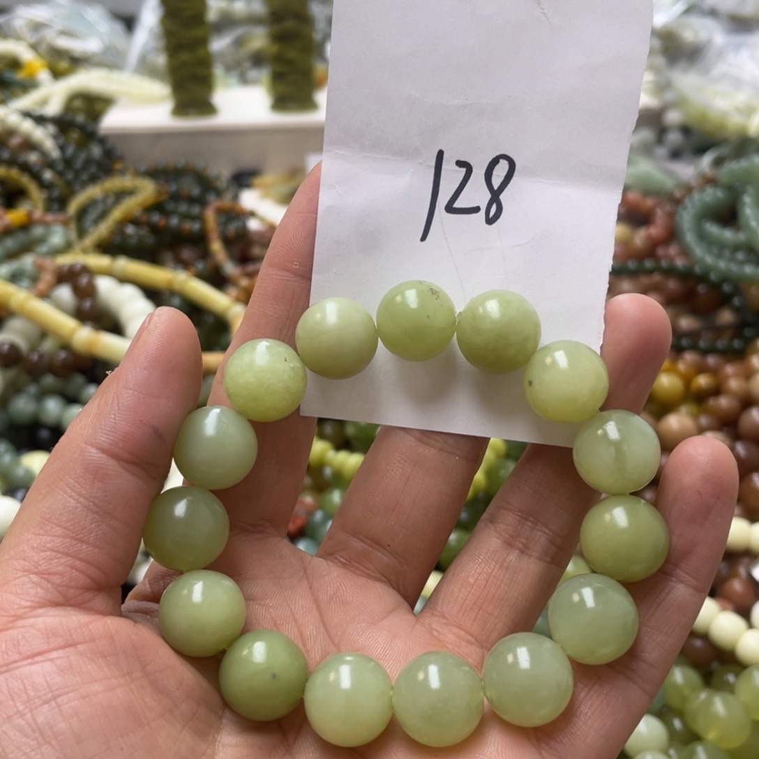 蛇纹石玉手链未镶嵌