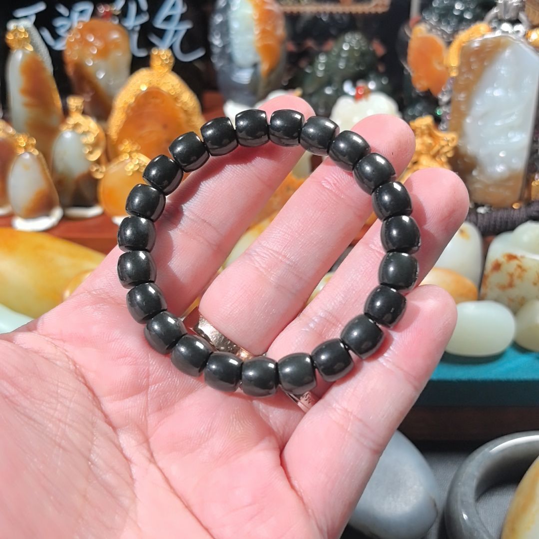 和田玉（青玉）未镶嵌手链