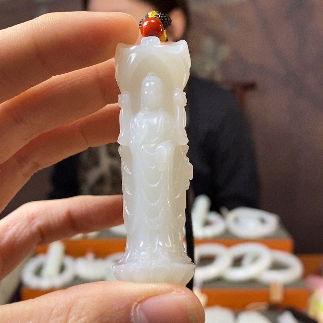 和田玉挂件未镶嵌一*橙