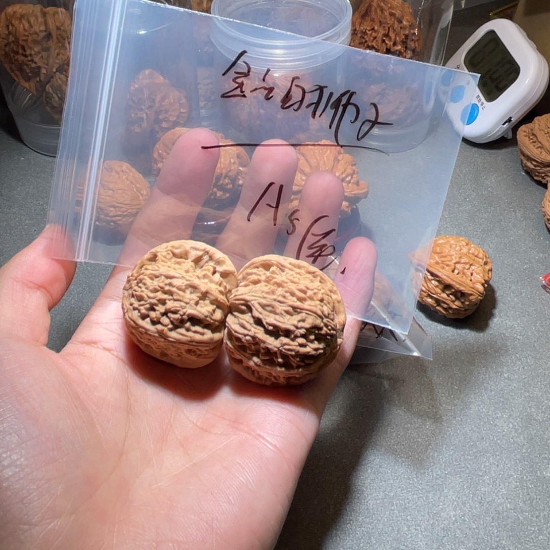 吊坠文玩核桃白狮子